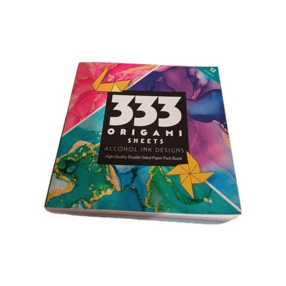Origami 333 Sheets Alcohol Ink Designs: High-Quality Double-Sided Paper - Picture 1 of 5